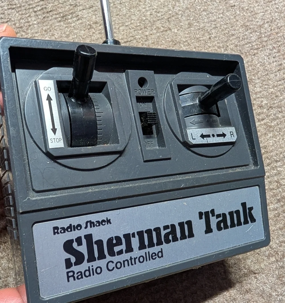 Vintage 1980 Radio Shack Sherman Tank Radio Controller